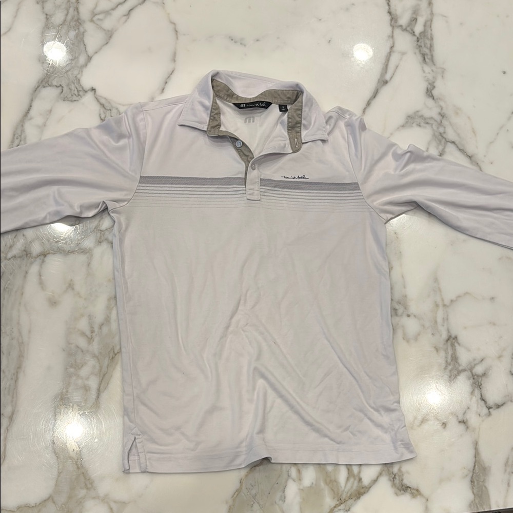 Travis Mathew White Polo Shirt